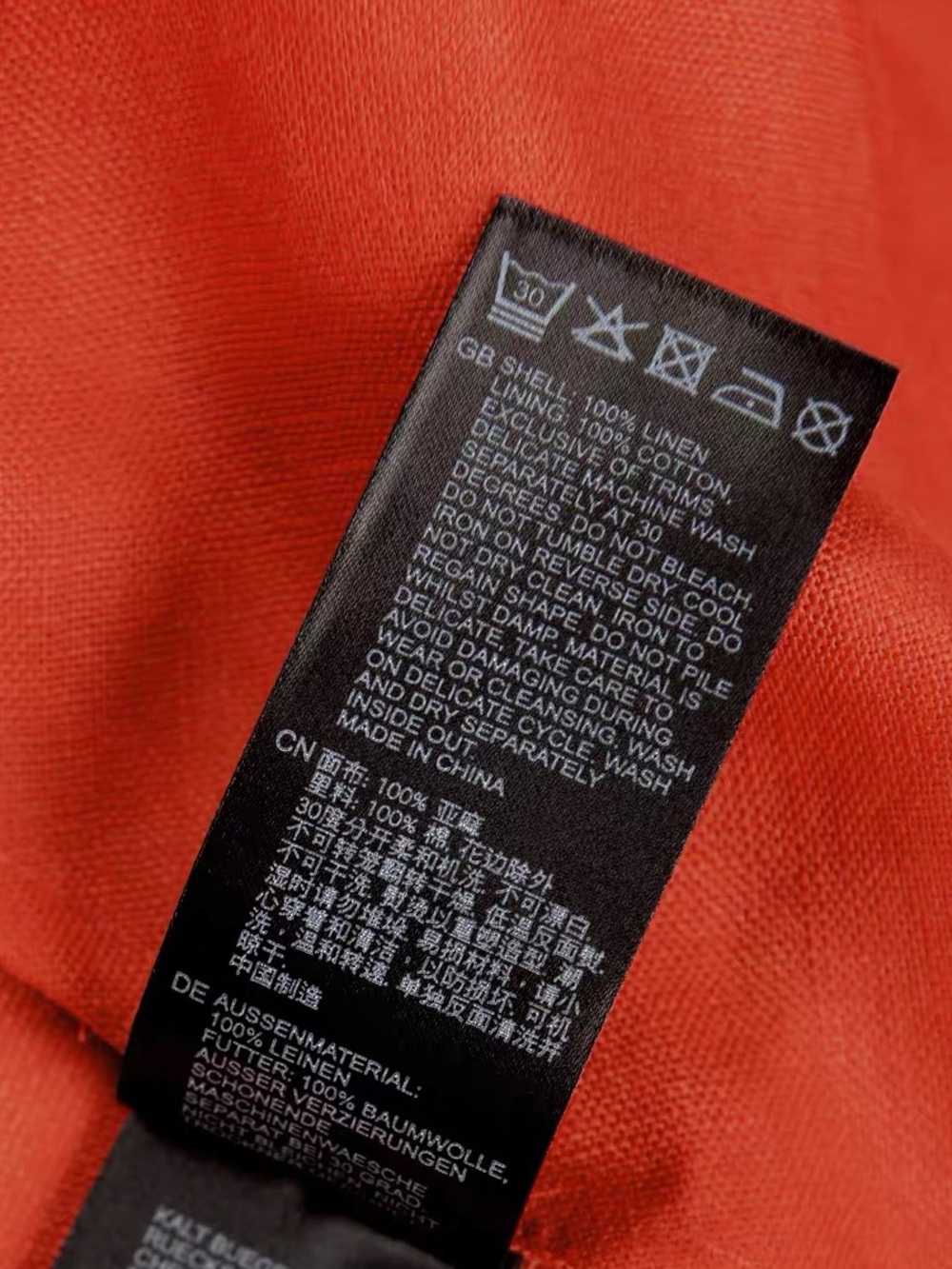 Reiss Coral Orange Paules Linen Open-Back Maxi Dress, US0 2 4 12 - Picture 8 of 11